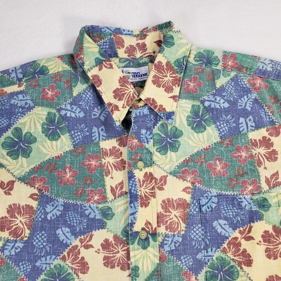 Reyn Spooner Vintage Hawaiian Shirt Mens Large XL - Picture 2 of 8